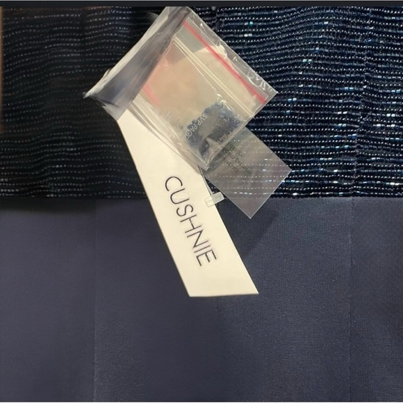 CUSHNIE Embellished Beaded Neckline Bodice Bodycon Cocktail Pencil Midi Dress - Picture 12 of 16